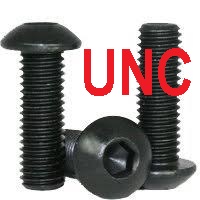 4-40 UNC Button Head Socket ScrewS High Tensile Black 12.9