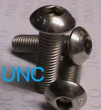 Imperial Button Head Socket Screws UNC Stainless Steel Course