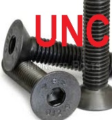 Imperial UNC Flat Head Socket Screws Hi Tensile Black
