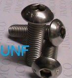 10-32 OR 3/16  UNF Button Head Socket Screws Stainless Steel Fine Thread