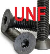 10-32 or 3/16 UNF Countersunk Socket Screws High Tensile Black 12.9